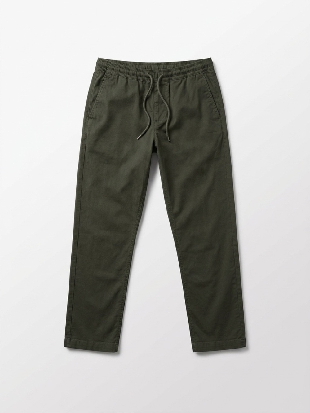 Volcom Frickin Modern Stretch Elastic Waist Pants – Olive Green – Men's Size M